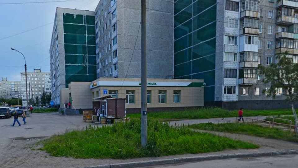 Дополнительный офис №8627/01350 Сбербанка в Мурманске на карте