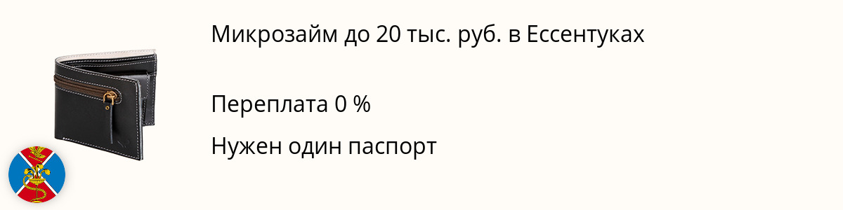 Онлайн-займ на 20 тысяч рублей в Ессентуках